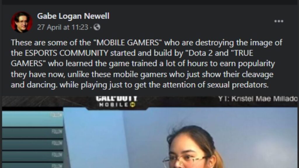 Status "Gaben" tentang gamer sejati