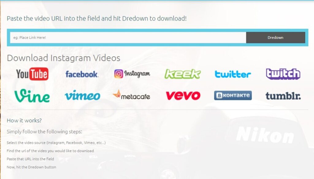 Download Video Facebook menggunakan Dredown.com