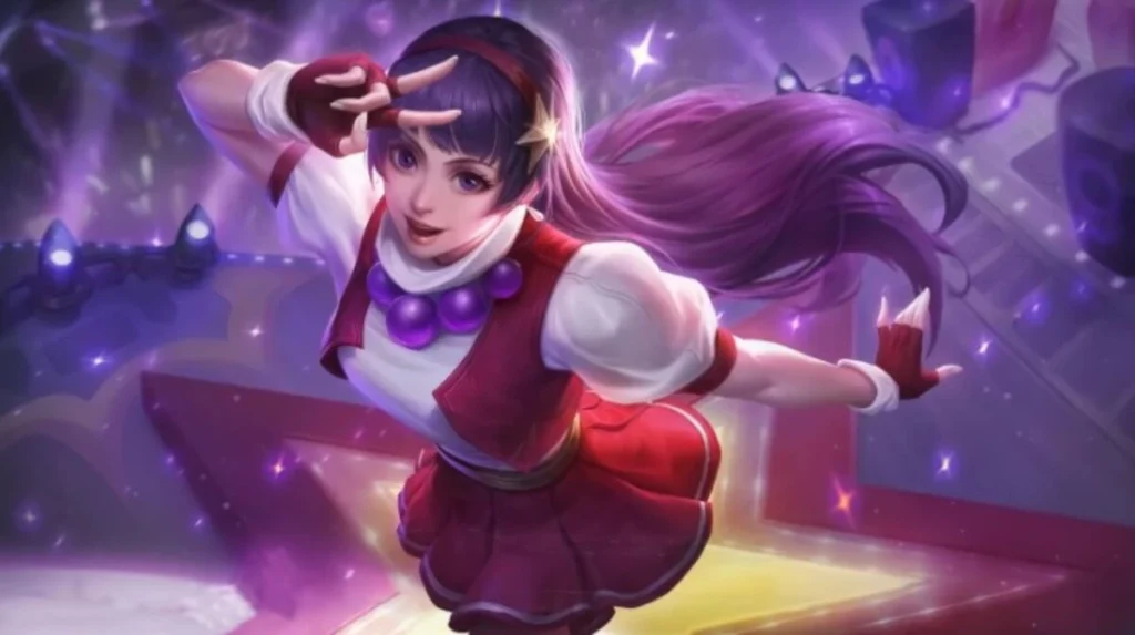 guinevere athena asamiya-kof skin mobile legends