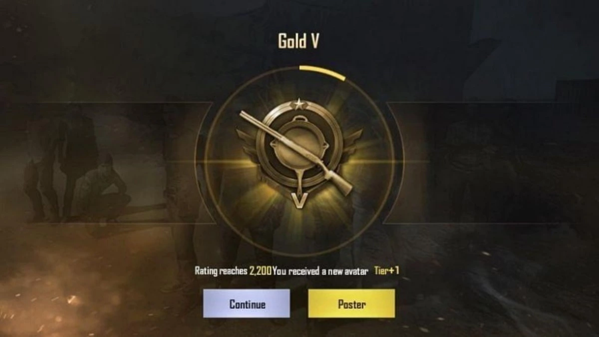 rank gold pubg