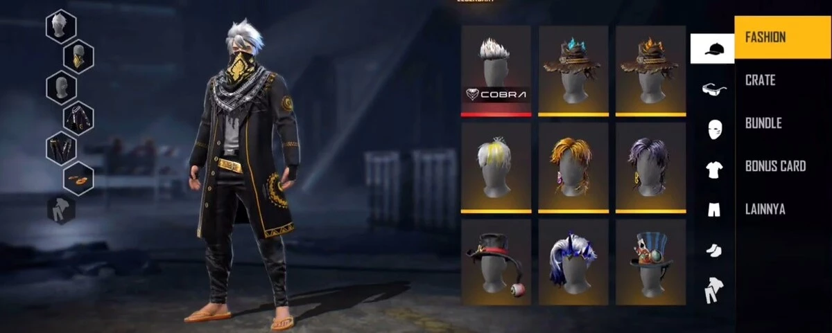 bundle cloaked knight free fire