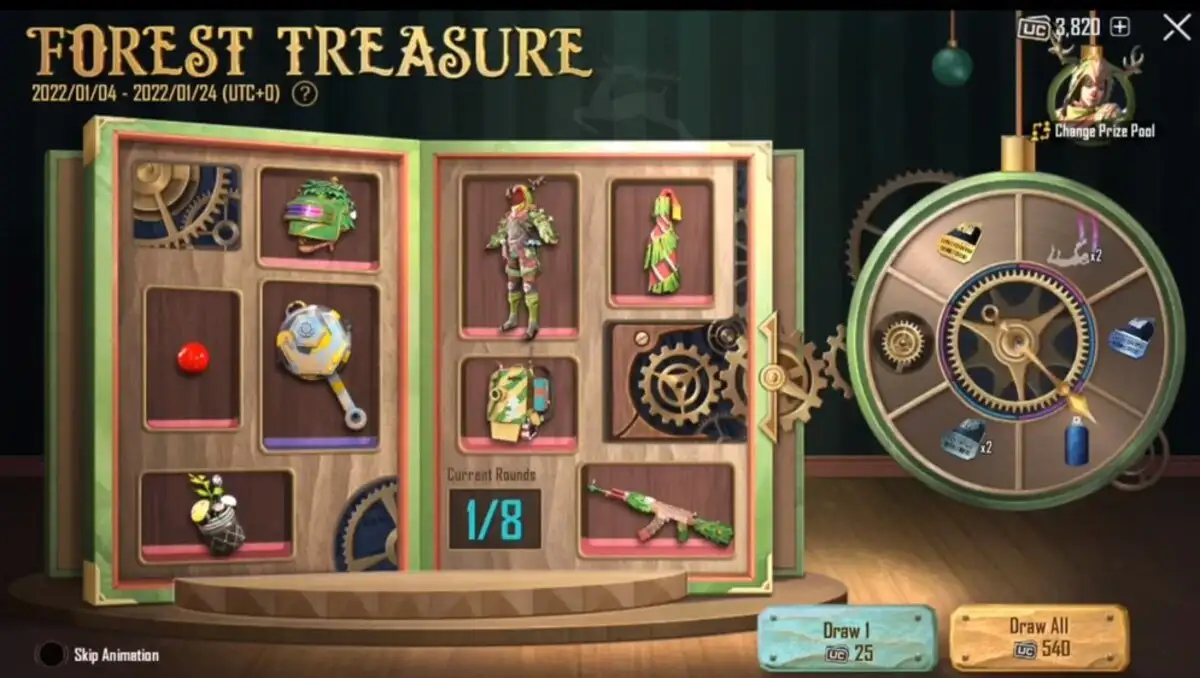 event forest treasure