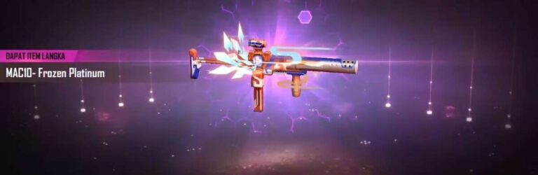 skin mac10 frozen platinum free fire