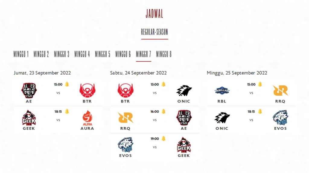 jadwal mpl s10 week 7